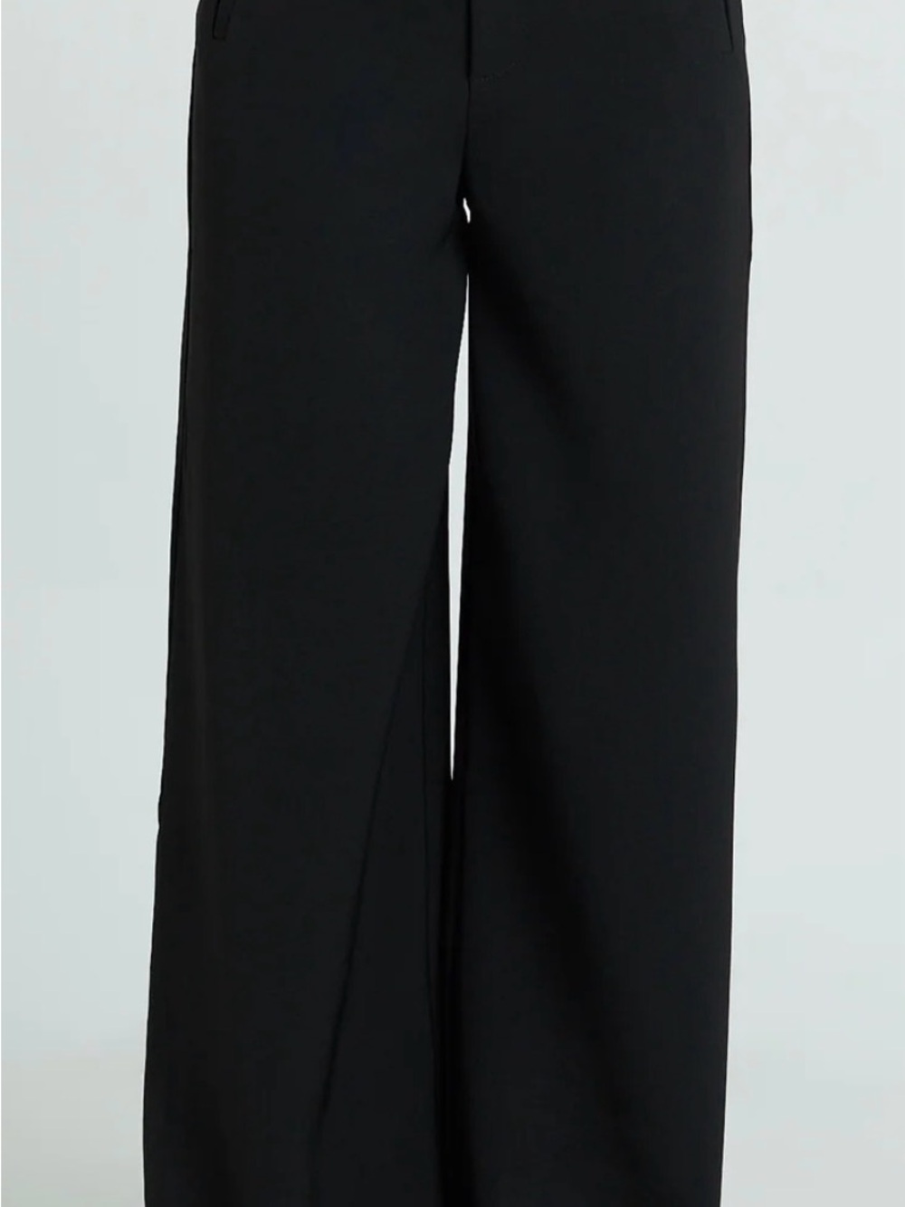 Black Wide-Leg Trousers for Women